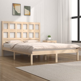 Berkfield Bed Frame Solid Wood Pine 180x200 cm 6FT Super King Size