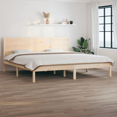 Berkfield Bed Frame Solid Wood Pine 200x200 cm