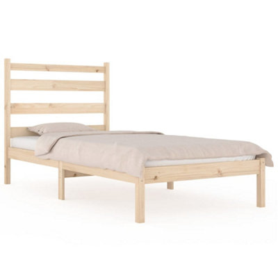 Berkfield Bed Frame Solid Wood Pine 90x190 cm 3FT Single
