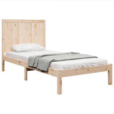 Berkfield Bed Frame Solid Wood Pine 90x190 cm 3FT Single