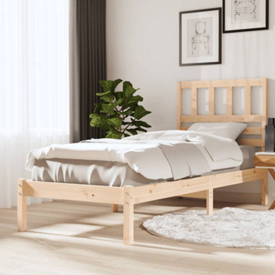 Pine twin bed deals frame