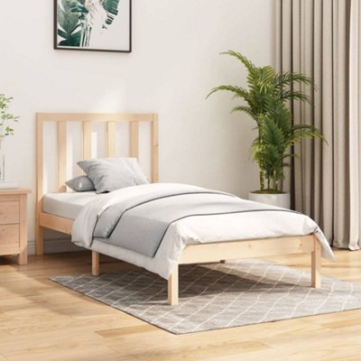 Berkfield Bed Frame Solid Wood Pine 90x200 cm | DIY at B&Q