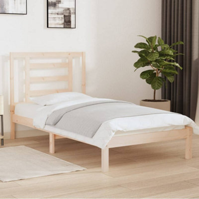 Berkfield Bed Frame Solid Wood Pine 90x200 cm | DIY at B&Q