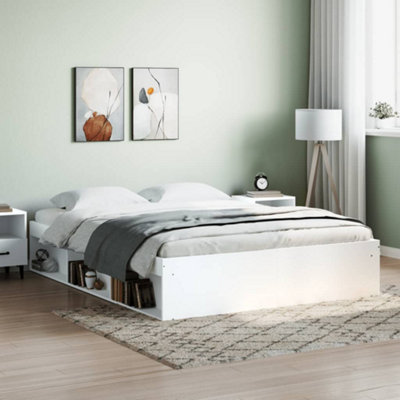 Berkfield Bed Frame White 150x200 cm King Size