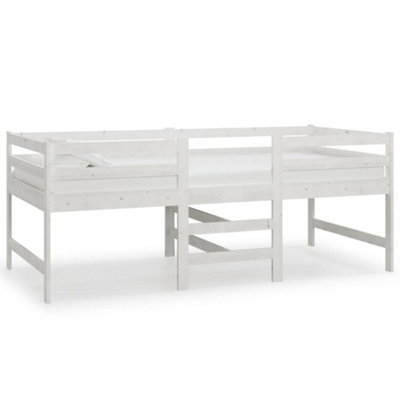 Berkfield Bed Frame White 90x200 cm Solid Wood Pine