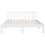 Berkfield Bed Frame White Solid Wood Pine 120x190 cm Small Double