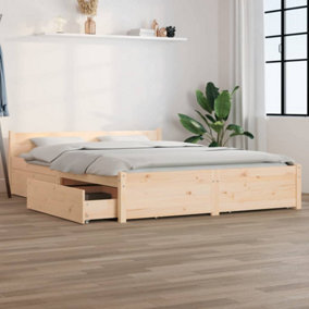 Berkfield Bed Frame with Drawers 120x200 cm