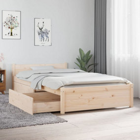 Berkfield Bed Frame with Drawers 90x190 cm 3FT Single