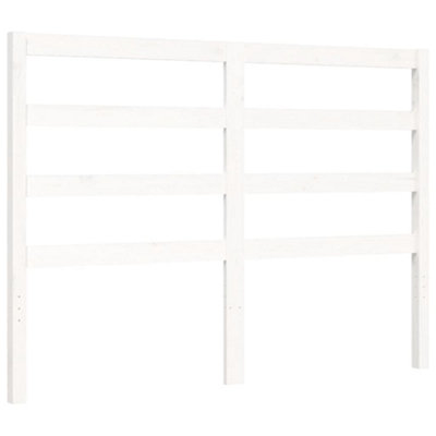 Berkfield Bed Frame with Headboard White 120x200 cm Solid Wood