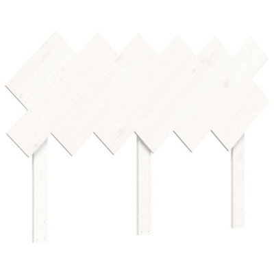Berkfield Bed Frame with Headboard White 120x200 cm Solid Wood