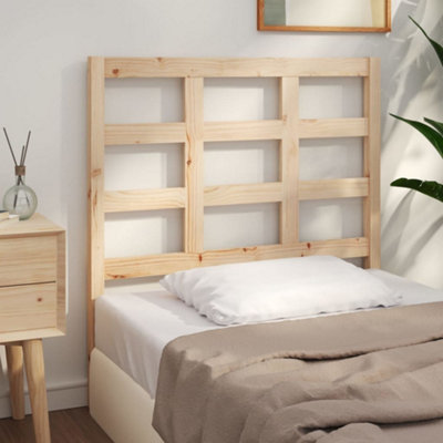 Berkfield Bed Headboard 105.5x4x100 cm Solid Wood Pine | DIY at B&Q
