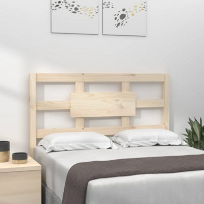 Berkfield Bed Headboard 105.5x4x100 cm Solid Wood Pine | DIY at B&Q