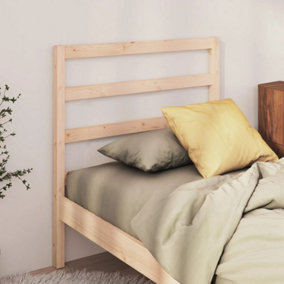 Berkfield Bed Headboard 106x4x100 cm Solid Wood Pine