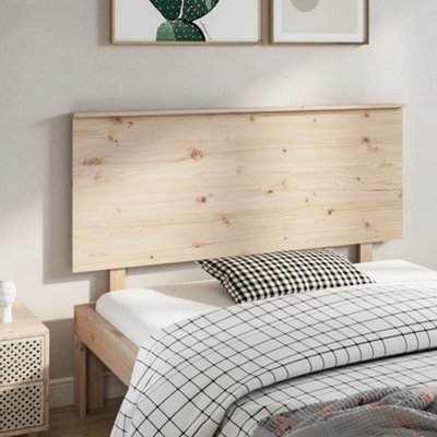 Berkfield Bed Headboard 144x6x82.5 cm Solid Wood Pine