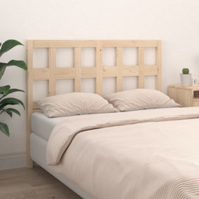 Berkfield Bed Headboard 145.5x4x100 cm Solid Wood Pine