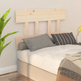 Berkfield Bed Headboard 93.5x3x81 cm Solid Wood Pine