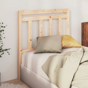 Berkfield Bed Headboard 96x4x100 cm Solid Wood Pine