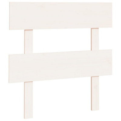 Berkfield Bed Headboard White 103.5x3x81 cm Solid Wood Pine