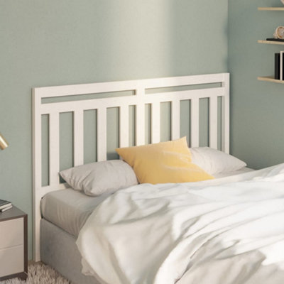 Berkfield Bed Headboard White 166x4x100 cm Solid Wood Pine