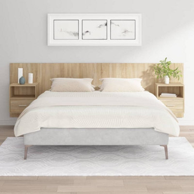 Bed frame deals with side shelves