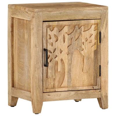 Berkfield Bedside Cabinet 40x30x50 cm Solid Mango Wood