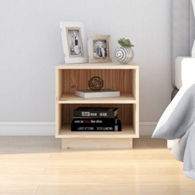Berkfield Bedside Cabinet 40x34x40 cm Solid Wood Pine