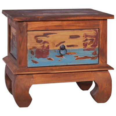 Berkfield Bedside Cabinet 45x35x40 cm Reclaimed Teak Wood