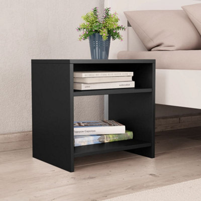 Berkfield Bedside Cabinet Black 40x30x40 cm Engineered Wood