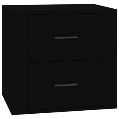 Berkfield Bedside Cabinet Black 50x39x47 cm