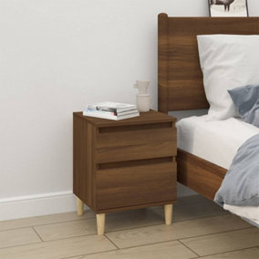 Berkfield Bedside Cabinet Brown Oak 40x35x50 cm