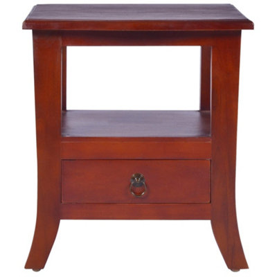 Berkfield Bedside Classical Brown Solid Mahogany Wood — free download