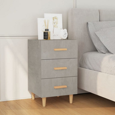Berkfield Bedside Cabinet Concrete Grey 40x40x66 cm Engineered Wood