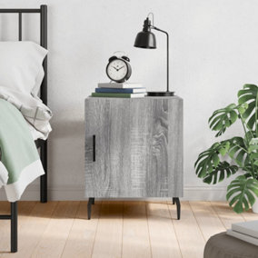 Berkfield Bedside Cabinet Grey Sonoma 40x40x50 cm Engineered Wood
