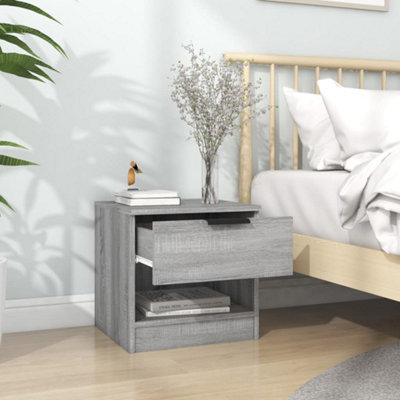 Berkfield Bedside Cabinet Grey Sonoma Engineered Wood