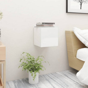 Berkfield Bedside Cabinet High Gloss White 30.5x30x30 cm Engineered Wood
