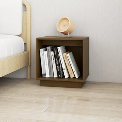 Berkfield Bedside Cabinet Honey Brown 40x30x40 cm Solid Wood Pine
