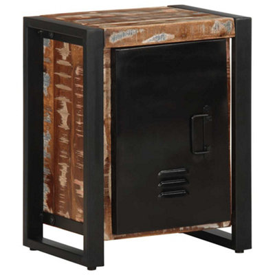 Berkfield Bedside Cabinet Multicolour 40x30x51 cm Solid Wood Reclaimed