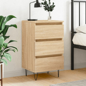 Berkfield Bedside Cabinet Sonoma Oak 40x35x69 cm Engineered Wood
