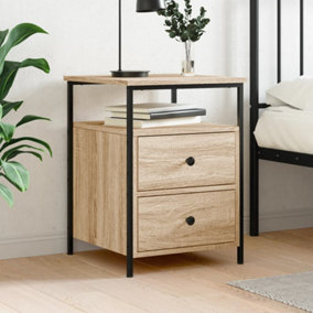 Berkfield Bedside Cabinet Sonoma Oak 44x45x60 cm Engineered Wood