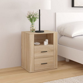 Berkfield Bedside Cabinet Sonoma Oak 50x36x60 cm Engineered Wood