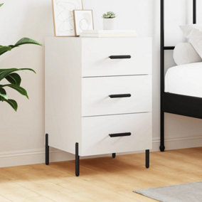 Berkfield Bedside Cabinet White 40x40x66 cm Engineered Wood