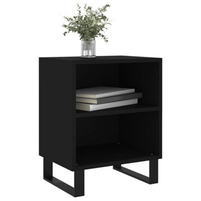 Berkfield Bedside Cabinets 2 pcs Black 40x30x50 cm Engineered Wood