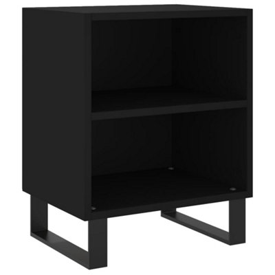 Berkfield Bedside Cabinets 2 pcs Black 40x30x50 cm Engineered Wood