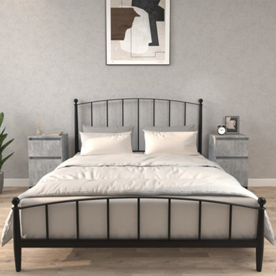 Berkfield Bedside Cabinets 2 pcs Concrete Grey 40x35x70 cm