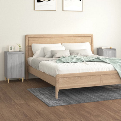 Berkfield Bedside Cabinets 2 pcs Grey Sonoma 40x35x70 cm Engineered Wood