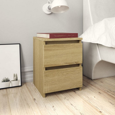 Berkfield Bedside Cabinets 2 pcs Sonoma Oak 30x30x40 cm Engineered Wood