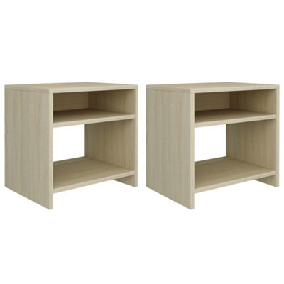 Berkfield Bedside Cabinets 2 pcs Sonoma Oak 40x30x40 cm Engineered Wood