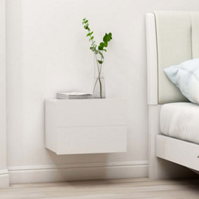 Berkfield Bedside Cabinets 2 pcs White 40x30x30 cm Engineered Wood