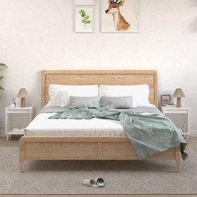 Berkfield Bedside Cabinets 2 pcs White 40x35x50 cm