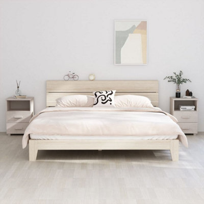 Berkfield Bedside Cabinets 2 pcs White 40x35x62 cm Solid Wood Pine